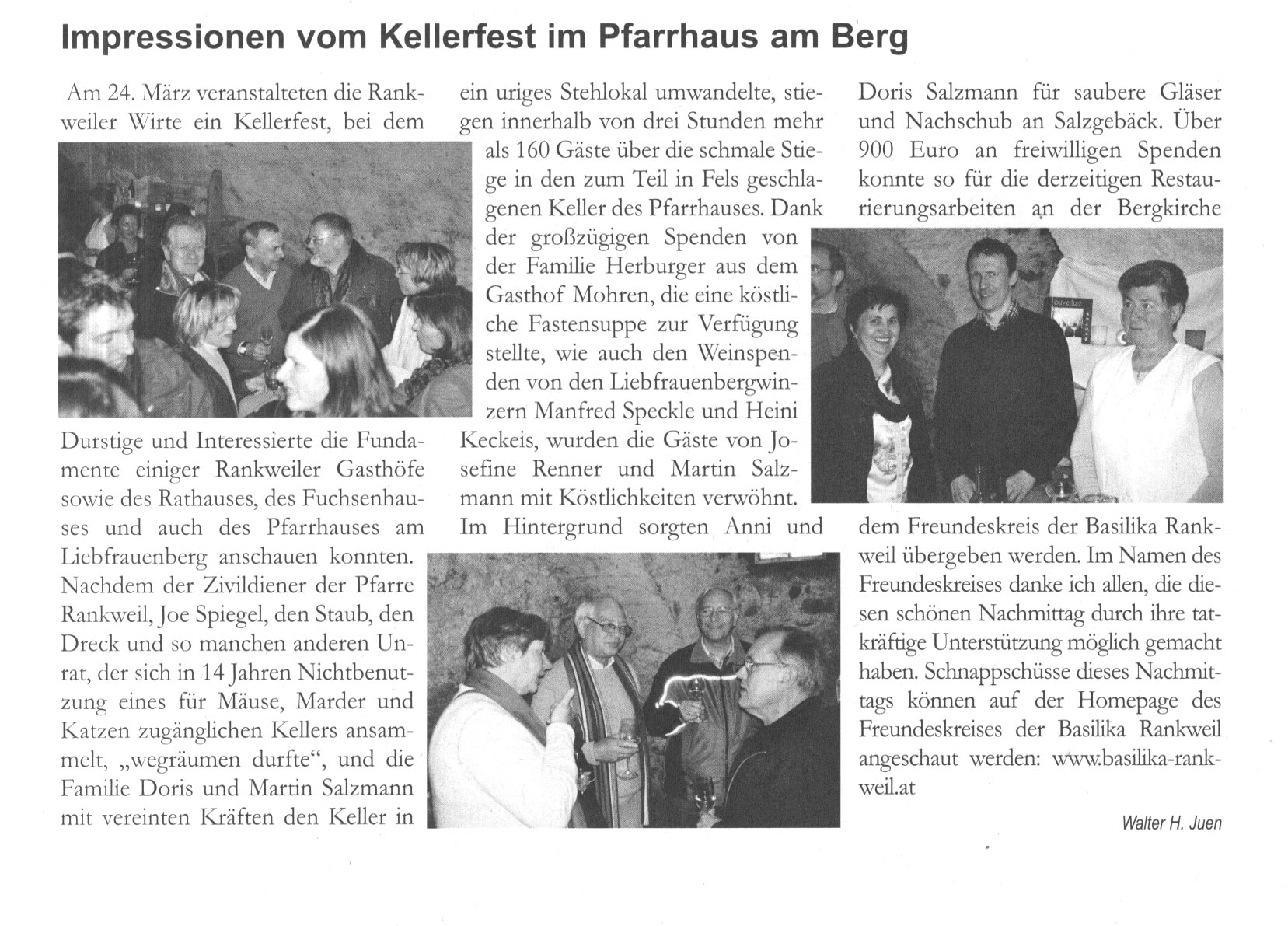 Kellerfest im Pfarrhaus